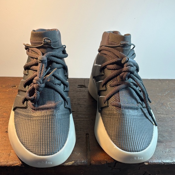 New Adidas Fear Of God Athletics 1 Basketball Carbon/Carbon Size 9 *NEW*